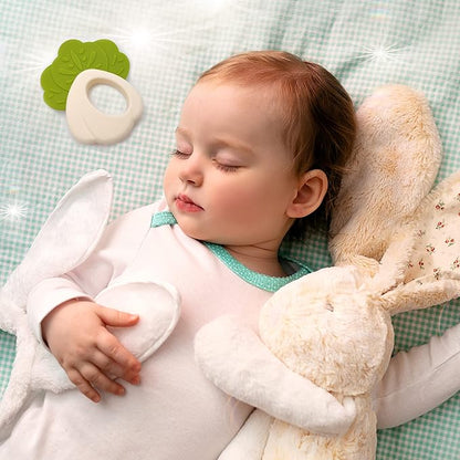 Teething Toys 3-6 Months, Teethers for Babies 3-6 6-12 Months for Teething Relief 100% Silicone, 0-6 Months,bebe