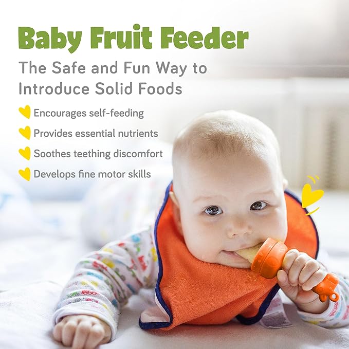 Giraffe Baby Fruit Pacifer Feeder 2 Pack Perfect for Introducing 6-12 Months