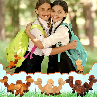 Sosation 9 Pack Camel Stuffed Animal Camel Plush Cute Camel Doll Toy Soft Small Stuffed Camel Hanging Ornaments for Keys Purse Backpack School Bags, DIY Birthday Party Favors 5.5 x 2 Inches