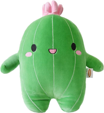 BABOLI Cuddly Cactus Stuffed Plant Animal with Smile Face and 10 Inches