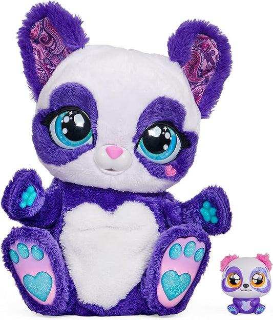 Interactive Panda-Roo Plush Toy with Mystery Baby-Roo Surprise - Over 150 Sounds & Actions, 10+ Engaging Games 5+