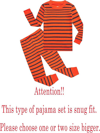 Family Feeling Little Big Boy Pajamas Sets 100% Cotton Pjs
