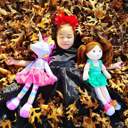 Plushible Soft Baby Doll - 18 Inch Rag Dolls for Girls, Infants & Babies 1 Year