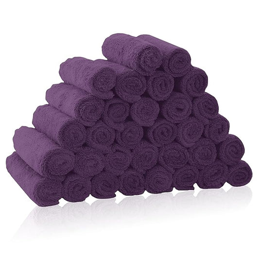 32 Pack Baby Washcloths - Luxury Coral Fleece 10x10 Inch