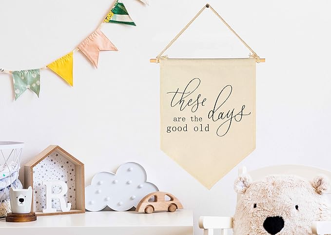 Inspirational Vintage Flag Decor-These Are The Good Old Days-Positive Home