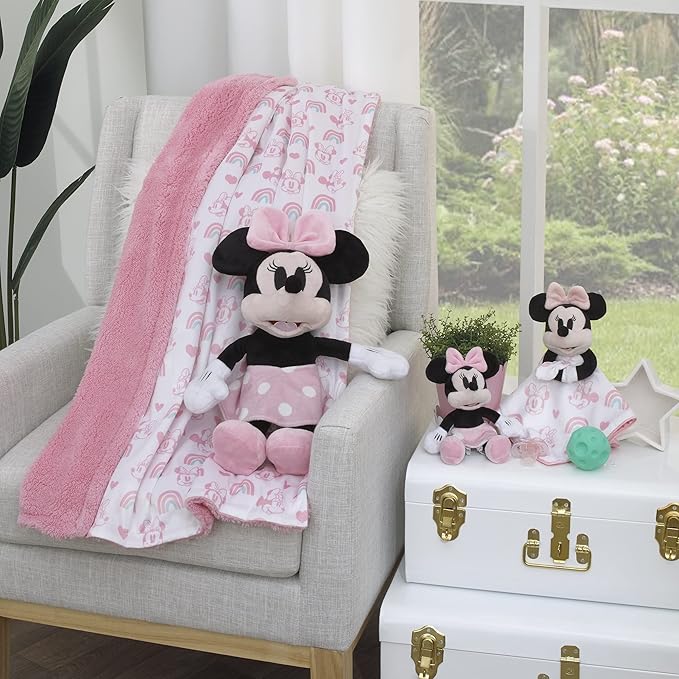 Disney Minnie Mouse White, Pink and Black with Polka Dot