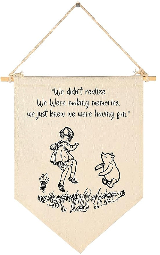 Winie Nursery Flag the Pooh,Nursery Wall Decor