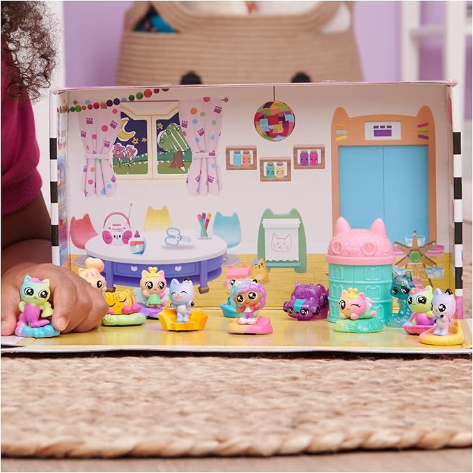 Gabby’s Dollhouse, Meow-mazing Mini Figures 12-Pack (Amazon Exclusive) Rainbow -Themed 3 and