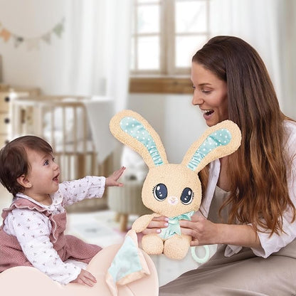IMC Toys Peekapets Peek-A-Boo Bunny Plush - Baby Shower Stuffed Animal, Brown Bear Plush Doll 1-3