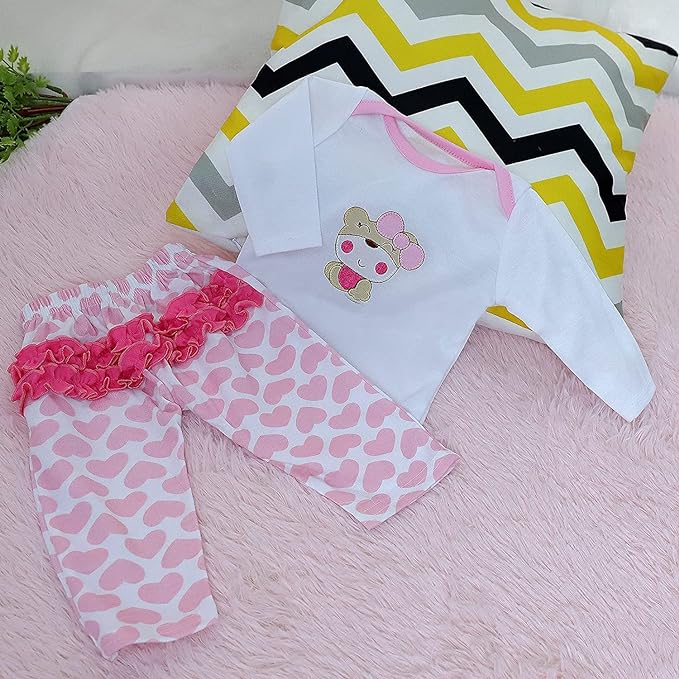 MAIHAO Reborn Baby Dolls Clothes for 17-22 Inch Newborn Baby 17-22 Inch 4pcs Set