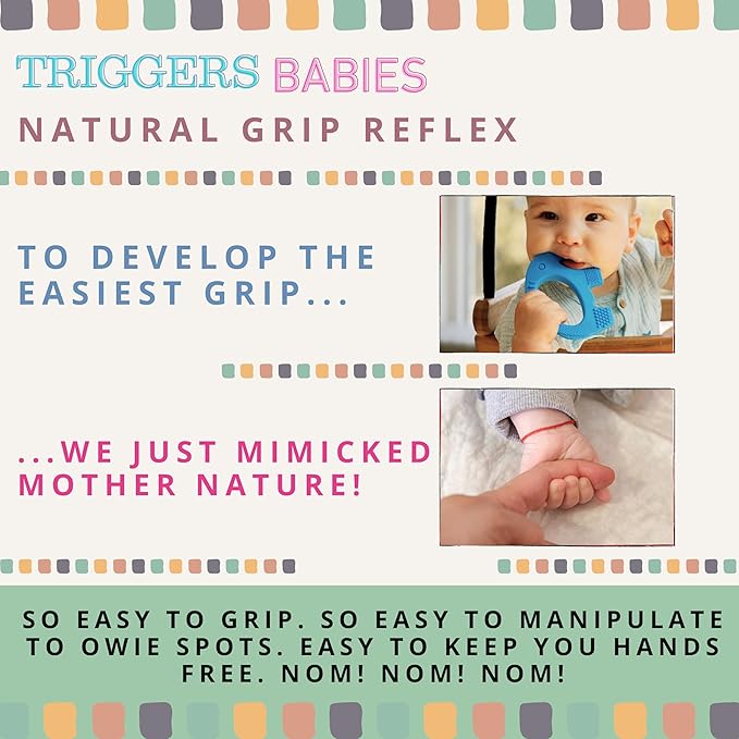 Teething Toys for Babies Age 0 to 6 Months - Baby Elefun 5X Pain Relief Smart Teether