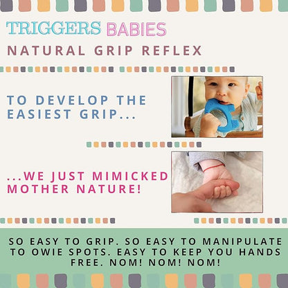 Teething Toys for Babies Age 0 to 6 Months - Baby Elefun 5X Pain Relief Smart Teether