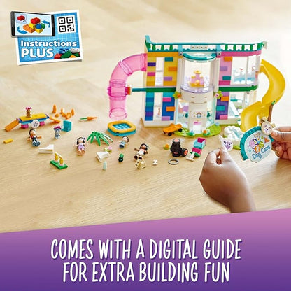 LEGO Friends Pet Day-Care Center 41718 Animal Set, Heartlake City Toy, Birthday Gifts for Kids, Girls and Boys 7 Plus Years Old, with Doggy Figure & 3 Mini Dolls