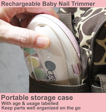 Royal Angels Rechargeable Baby Nail Buffer 22 in 1, Safe Electric Baby Nail File 13 Replacements,