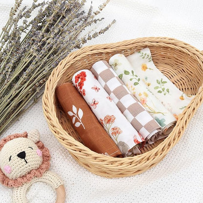 LifeTree Baby Washcloths, Muslin Face Towels