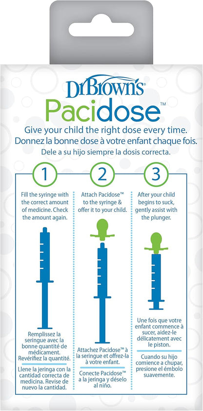 Dr. Brown's Pacidose Pacifier and Liquid Baby Medicine Dispenser 0-6m and 6-18m