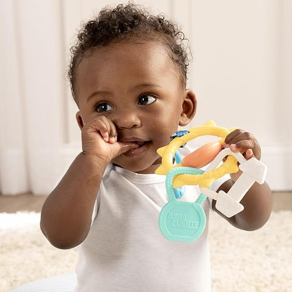 BEBE FUERTE Strong & Sunny Clip On Stroller Toy by Robin Arzon - Developmental Baby Teething Toys 0 Months