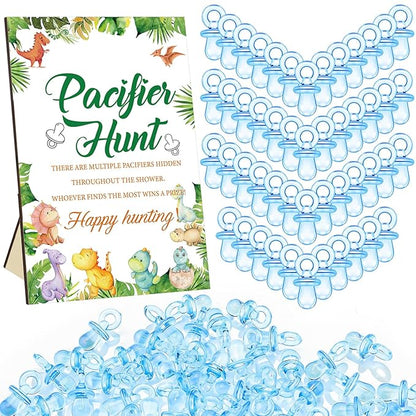 Thyle 51 Pcs Pacifier Hunt Baby Shower Games Include Baby 50 Acrylic