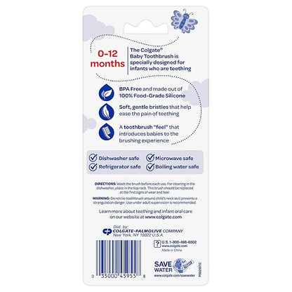 Colgate Baby Toothbrush and Teether, BPA Free ├ó?¼ŌĆ? Count (Pack 2)