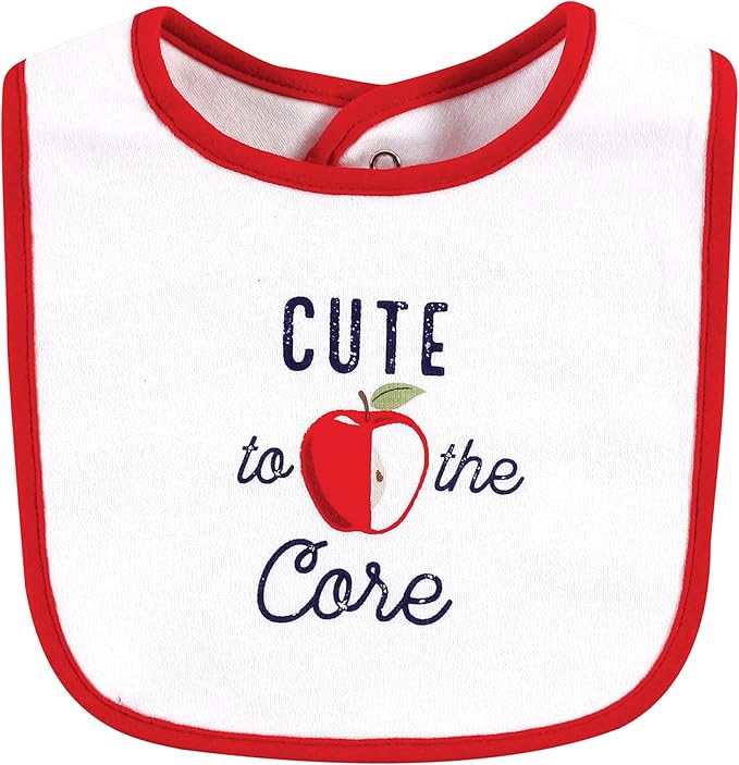 Hudson Baby Unisex BabyCotton Bib and Headband or Caps Set
