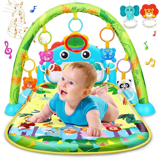 Baby Play Mat Baby Toys Tummy Time Mat Baby Activity 0-6 6-12