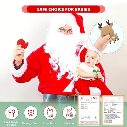 Baby Teething Toys, Silicone Teether for Babies
