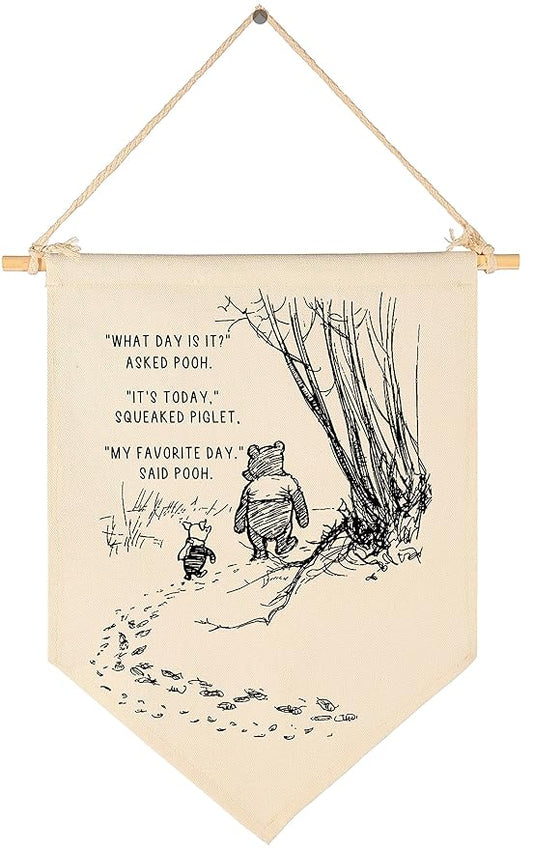 Winie Nursery Flag the Pooh,Nursery Wall Decor