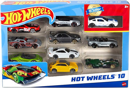 Hot Wheels Toy Cars & Trucks 10-Pack, Set of 10 1:64 Scale Vehicles