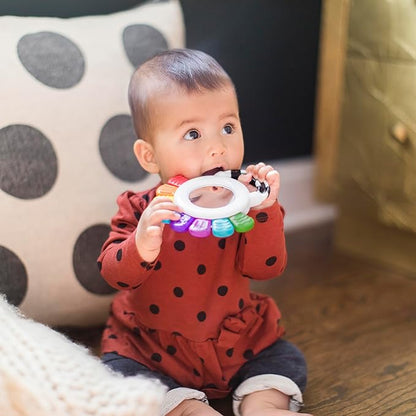 Baby Einstein Outstanding Opus The Octopus Sensory Rattle & Teether Multi-Use Toy, BPA Free & Chillable 3 Months