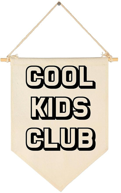 Cool Kids Club-Flag Sign Art Gifts for Baby Newborn Boys