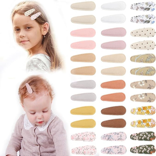 36PCS Baby Hair Clips Flower Patterns Toddler Hair Clips Mini