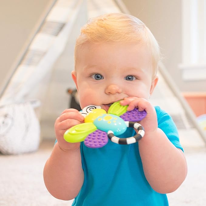 Sassy Flutterby Teether | Water-Filled Teether Soothes Gums 3 Months (80106)