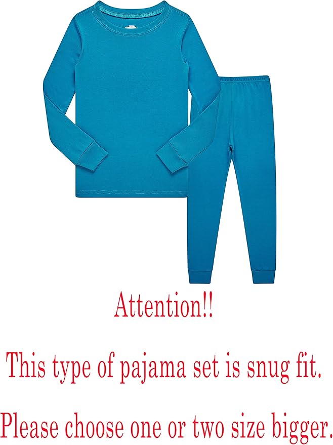 Family Feeling Little Big Boy Pajamas Sets 100% Cotton Pjs