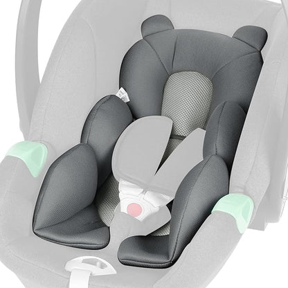 Baby Support Cushion - Breathable 3D Mesh Infant Insert for Strollers, Car Seats, High Chairs, and More - Perfect for Newborns (Grey)