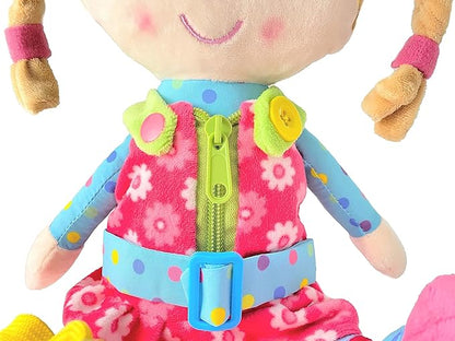 Sugar Snap Plush Learn to Dress Doll for Toddlers - 15" 2 Year