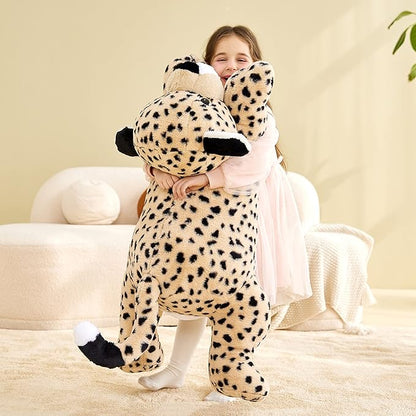 IKASA Giant Cheetah Stuffed Animal Plush Toy,Large Leopard Cute Jumbo Soft Toys 30 inches)