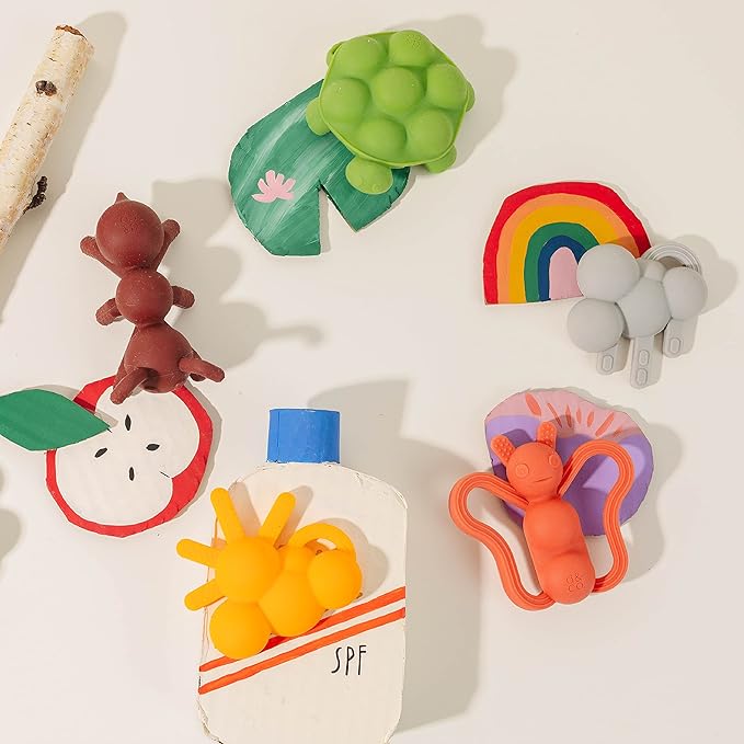 Doddle & Co. The Chew Sunshine Teether with Poppable Bubbles | Toddler Teething Fidget Toy for Baby 1