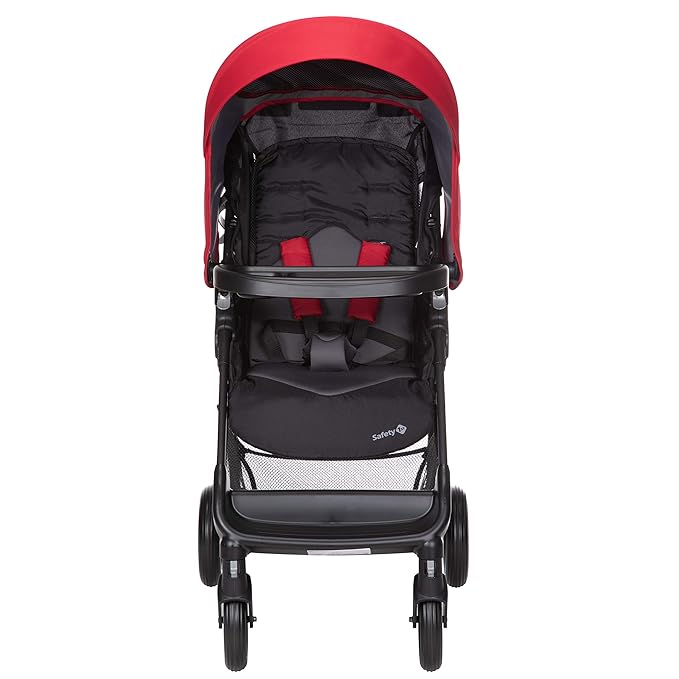 Safety 1st Smooth Ride Travel System Stroller and Car Seat OnBoard™ FLX - Efficient Infant Car Seat Stroller and Infant Car Seat and Stroller Combo, Black Cherry