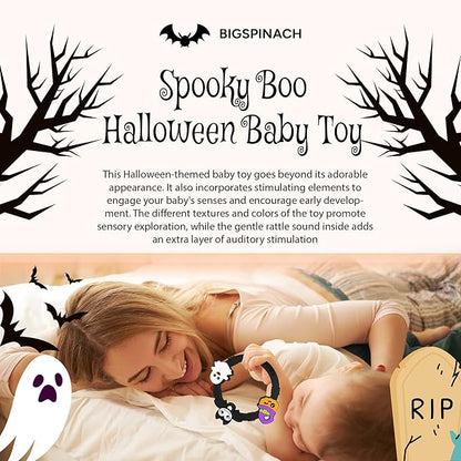 Halloween Baby Toy Gothic Baby Teether Ring Baby Stuff Teething