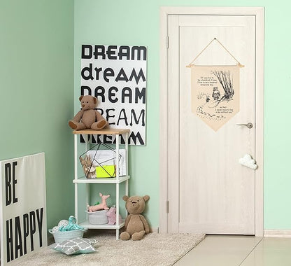 Winie Nursery Flag the Pooh,Nursery Wall Decor