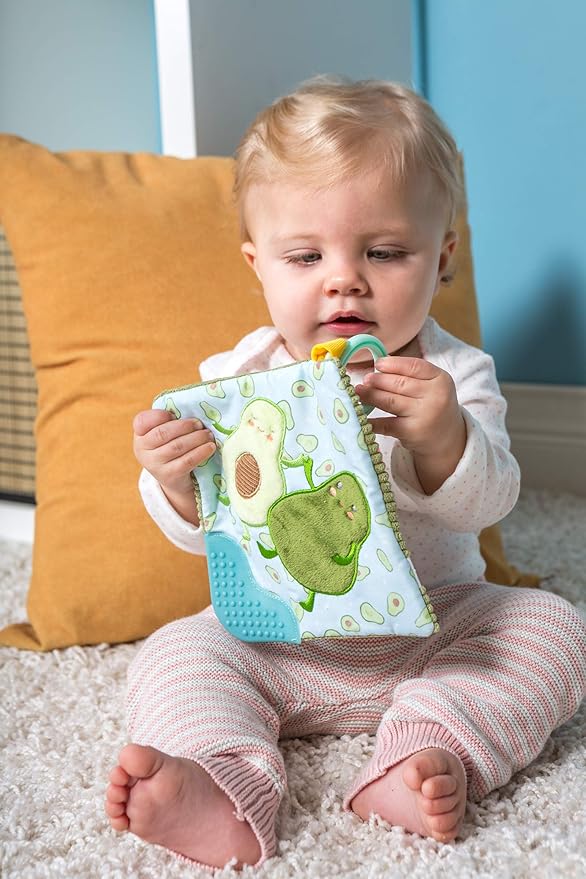 Mary Meyer Crinkle Teether Toy with Baby Paper and Squeaker, 6 x 6-Inches (44141)