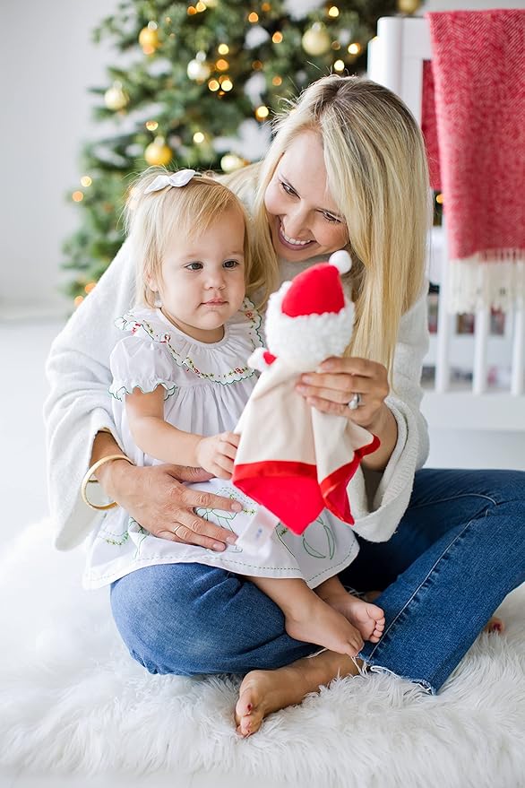 Pearhead Baby's First Christmas Security Blanket, Soft Baby Lovey for Babies