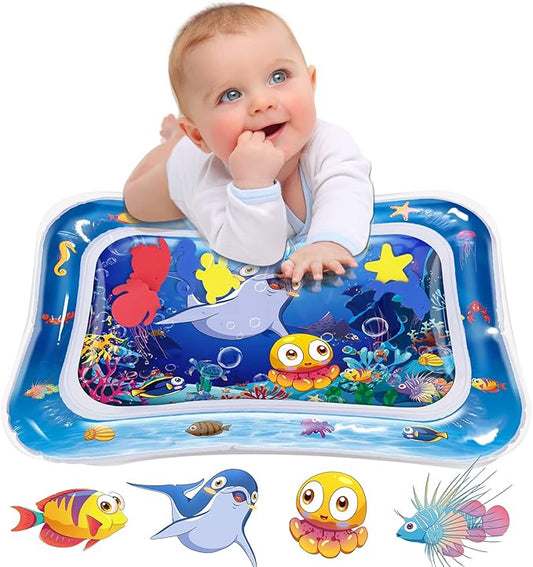 Infinno Tummy Time Mat Sensory Water Mat for Babies, Baby Toys for 3 6 9 12 Months Boys and Girls