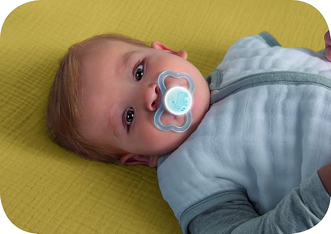 MAM Air Night & Day Baby Pacifier, for Sensitive Skin 3 Pack, 6-16 Months,