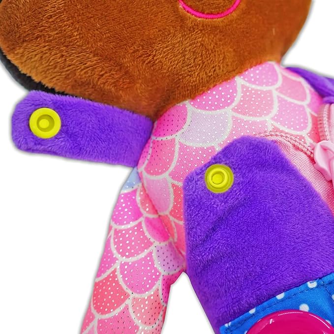 June Garden 15.5" Dressy Friends Scarlett - Educational Stuffed Plush Doll for Kids and Toddlers 2 Years and Up