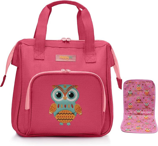 HappyVk- Baby Doll Diaper Bag with Doll Changing Pad- Handbag