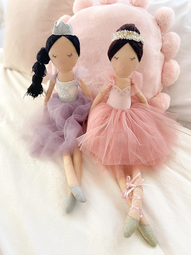 MON AMI Juliet The Prima Ballerina Stuffed Doll - 22”, Plush Ballerina Doll for Girls