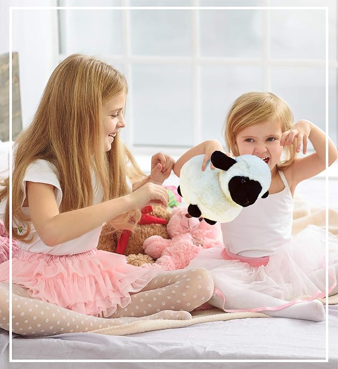 DolliBu Valais Blacknose Sheep Super Soft Stuffed Animal, Cute Realistic Stuffed Animals for Girls. Boys and Adults Animal Gifts 8.5 Inch