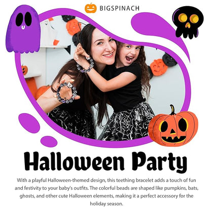 Halloween Baby Toy Gothic Baby Teether Ring Baby Stuff Teething