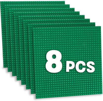 Sawaruita Pack of 8 Classic Baseplates Building Base Plates- 10 10 in